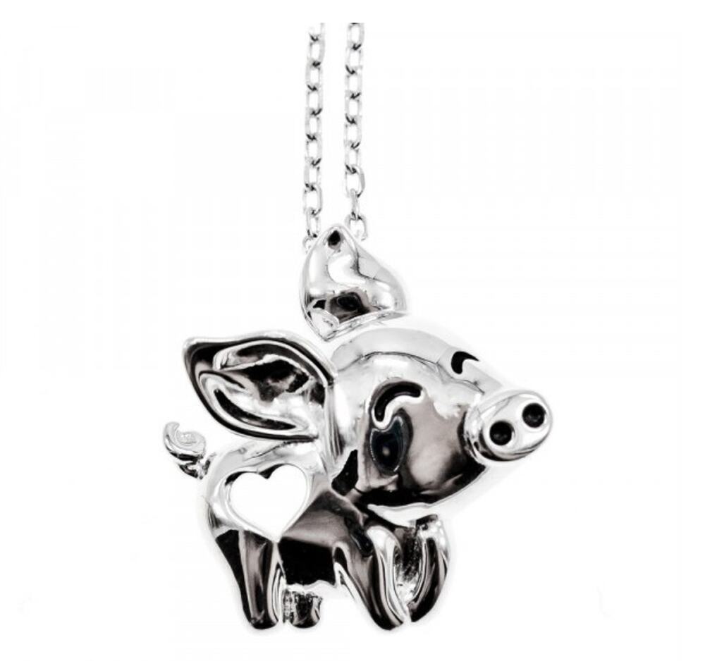 925 Sterling Silver "Pig" Chain With Pendant